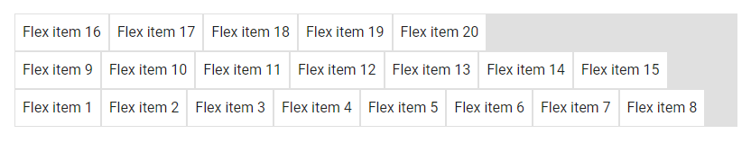 Using the flex-wrap-reverse Vuetify helper class.