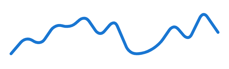 Using the stroke-linecap prop of the Vuetify sparkline component.